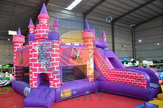 Unisex Inflable Princesa Caballero Casa de salto con deslizamiento y kit de reparación incluido