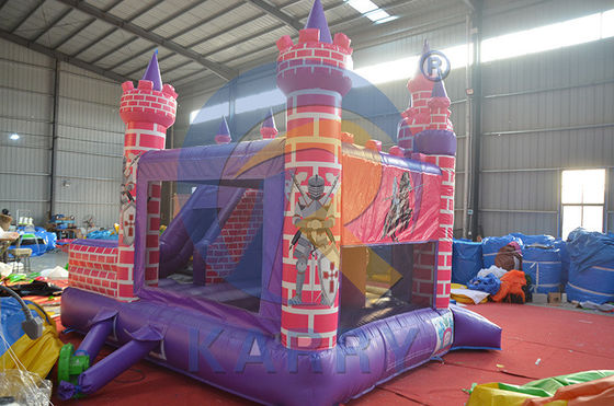 Unisex Inflable Princesa Caballero Casa de salto con deslizamiento y kit de reparación incluido