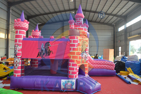 Unisex Inflable Princesa Caballero Casa de salto con deslizamiento y kit de reparación incluido