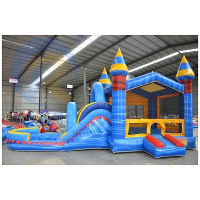 Casa de salto inflable unisex con tobogán y combo de piscina El equipo de fiesta definitivo