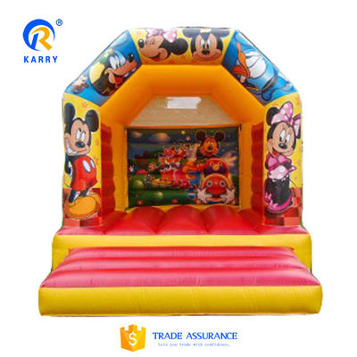 Alquiler de fiestas Residencial Personalizado Mini castillo inflable Casa de rebote con tobogán
