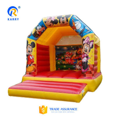 Alquiler de fiestas Residencial Personalizado Mini castillo inflable Casa de rebote con tobogán