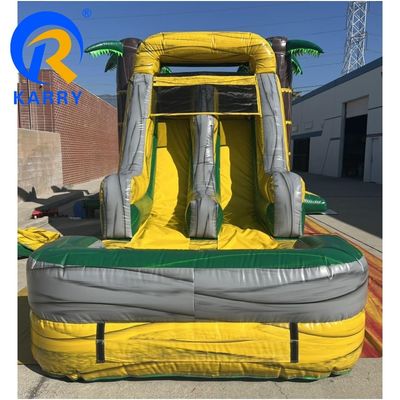Gran palma personalizable con piscina de aire y soplador incluido