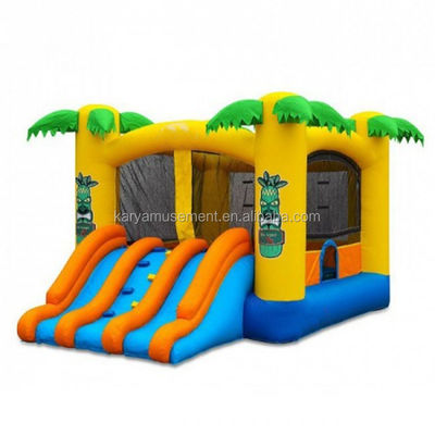 Parque acuático de verano unisex Casa de salto inflable con juego de castillo de deslizamiento y salto