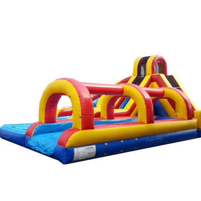 Capacidad máxima 100-500 kg Deslizamiento comercial largo con piscina Deslizamiento de agua inflable perfecto