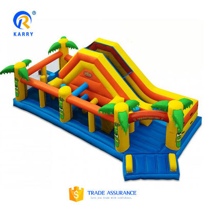 Capacidad máxima 100-500 kg Deslizamiento comercial largo con piscina Deslizamiento de agua inflable perfecto