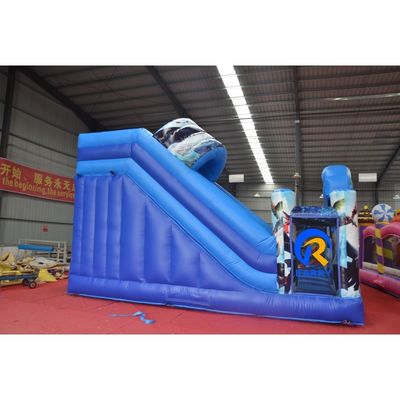 Deslizador de doble carril inflable comercial con Blower Dragon Bouncer y combinación de deslizadores