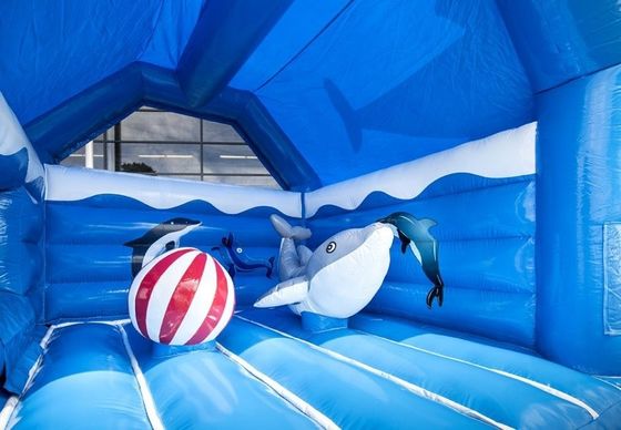 Logotipo/Sitio Web/Teléfono/Nombre de la empresa personalizado Impreso Casa de rebote inflable con diapositiva
