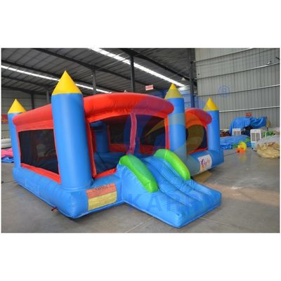 0.55mm PVC Tarpaulin Niños Inflable Salpicador Casa de salto con deslizamiento y castillo de salto