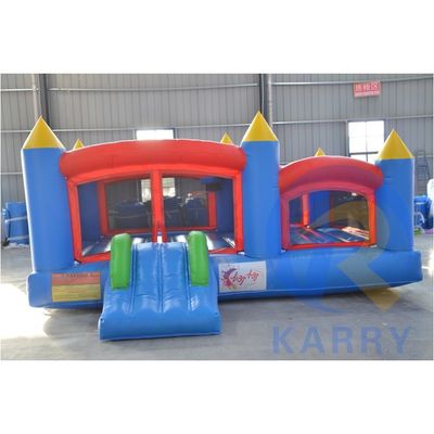 0.55mm PVC Tarpaulin Niños Inflable Salpicador Casa de salto con deslizamiento y castillo de salto