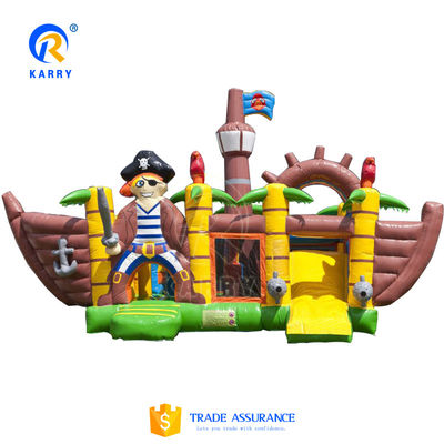 La mejor opción de los soldados, el castillo de salto inflable de lonas de PVC con tobogán