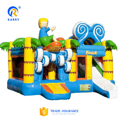 Características PORTABLE Inflable Jumping Castillo Rebordante Combo para la fiesta y los juegos