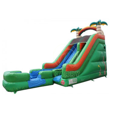 PVC Palma patio trasero tobogán de agua inflable para 5-10 pasajeros fiesta diversión