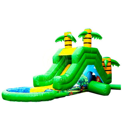 PVC Palma patio trasero tobogán de agua inflable para 5-10 pasajeros fiesta diversión