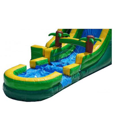 PVC Palma patio trasero tobogán de agua inflable para 5-10 pasajeros fiesta diversión