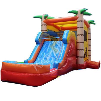 Logotipo personalizado Acceptable Casa de rebote inflable portátil con deslizador y soplador