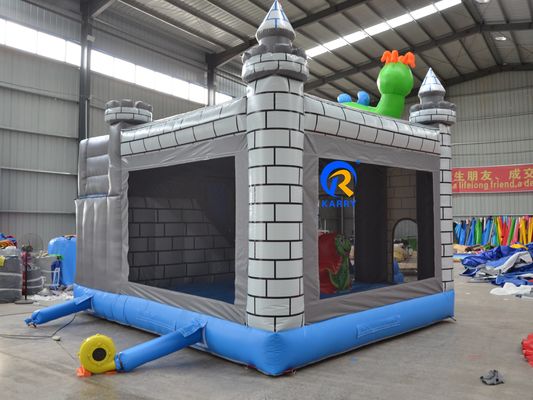 Carry PVC Moonwalk saltador comercial, salpicador inflable con soplador de aire y reparación