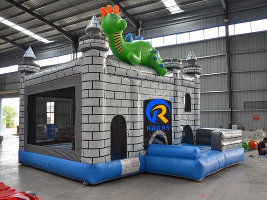Carry PVC Moonwalk saltador comercial, salpicador inflable con soplador de aire y reparación