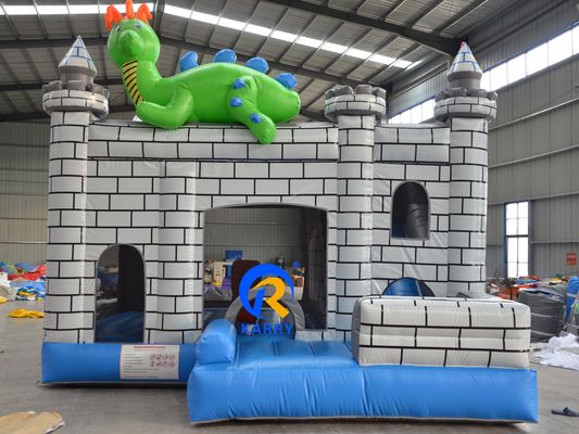 Carry PVC Moonwalk saltador comercial, salpicador inflable con soplador de aire y reparación