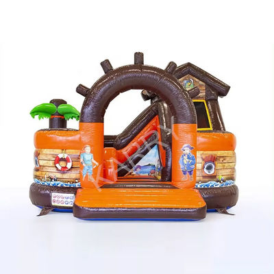 Barco pirata unisex Inflable Castillo de salto Combo de toboganes para niños Jardín al aire libre