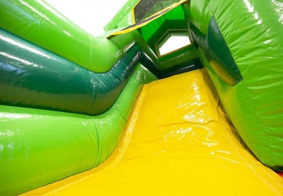 Juego de juguete interactivo para niños estilo hawaiano Palma salto de casa con tobogán acuático