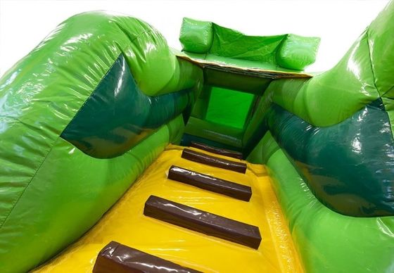 Juego de juguete interactivo para niños estilo hawaiano Palma salto de casa con tobogán acuático