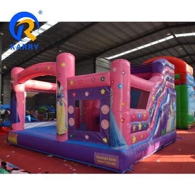Temática de circo Inflable castillo de salto Combo de toboganes para saltar diversión Capacidad máxima 100-500 kg
