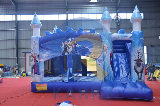 Temática de circo Inflable castillo de salto Combo de toboganes para saltar diversión Capacidad máxima 100-500 kg