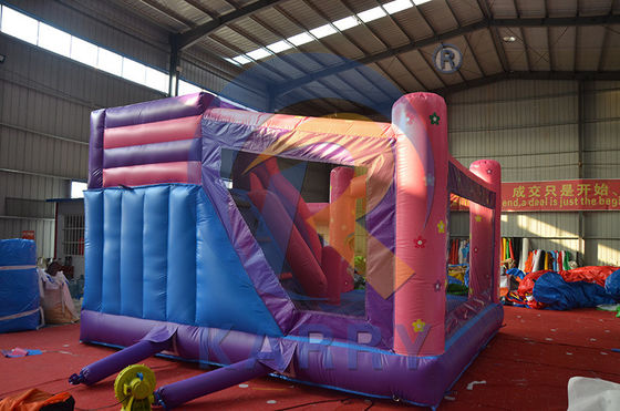 Venda directamente la Princesa Rosa castillo inflable salto casa de rebote para el entretenimiento de los niños