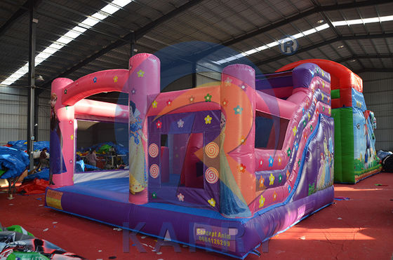 Casa de salto inflables Princesa Rosa Slide Combo para Fiestas Alquiler Expedición rápida
