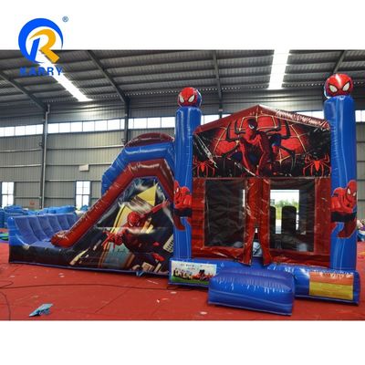 Unisex Spiderman Combo de diapositivas de agua inflable con opción húmeda / seca