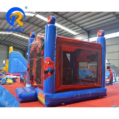 Unisex Spiderman Combo de diapositivas de agua inflable con opción húmeda / seca