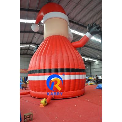 Gran casa de salpicadores inflables para Papá Noel perfecta para niños patio de juego al aire libre
