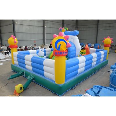 Comercial inflables salpicador saltando castillo combo de toboganes con accesorios kits de reparación