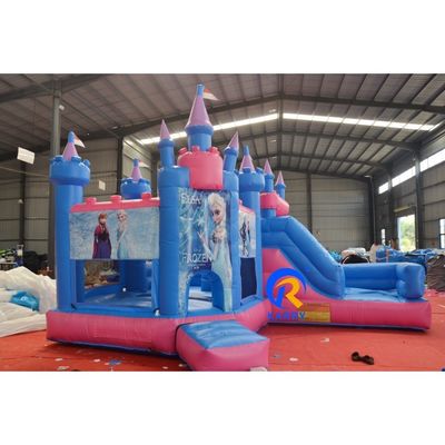14 Años de venta Commercial Inflable Casa de rebote congelada con combinación de diapositivas OEM aceptado