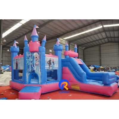 14 Años de venta Commercial Inflable Casa de rebote congelada con combinación de diapositivas OEM aceptado