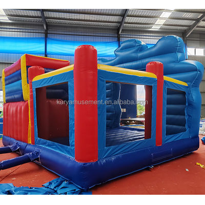 Blower Comercial Inflable Doble Adorable Perro de Patrulla Tema Deslizador Seco para Niños Unisex