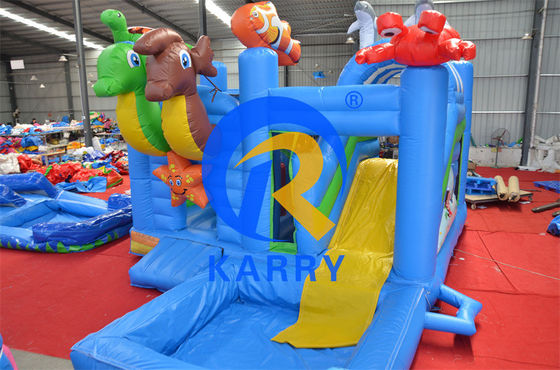 2024 16ft Jumping Inflatable Castle Slide Combo con piscina/Inflable Bouncer Castle