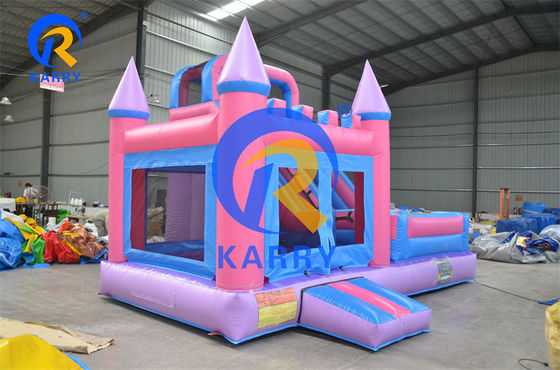 7x6x4.5m Castillo de salto inflable comercial al aire libre con tobogán y soplador incluido