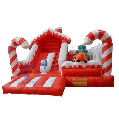 Casa de salto de salpicador de Navidad inflable de color personalizado para niños