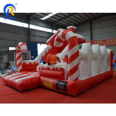 Casa de salto de salpicador de Navidad inflable de color personalizado para niños