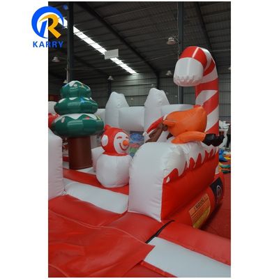 Casa de salto de salpicador de Navidad inflable de color personalizado para niños