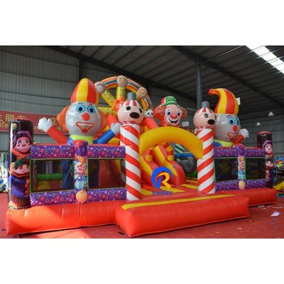 Jardín de juegos para niños inflables con deslizamiento de castillo combo