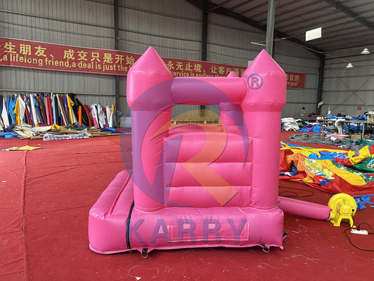 EN71/CE Certificado castillo de salto inflable comercial de color blanco con tobogán y piscina de bolas
