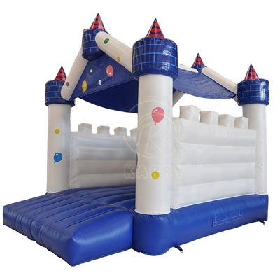5x4m 18 * 16 pies Dinosauro Azul Castillo Rebordante Slide Combo con servicio OEM profesional