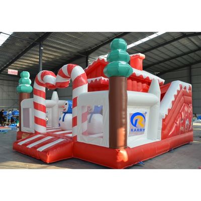 Al aire libre Árbol temático de Navidad Feliz Castillo Casa de rebote inflable para niños y adultos