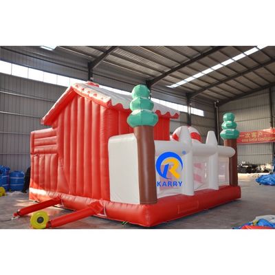 Al aire libre Árbol temático de Navidad Feliz Castillo Casa de rebote inflable para niños y adultos