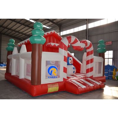 Al aire libre Árbol temático de Navidad Feliz Castillo Casa de rebote inflable para niños y adultos