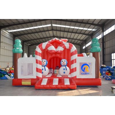 Al aire libre Árbol temático de Navidad Feliz Castillo Casa de rebote inflable para niños y adultos