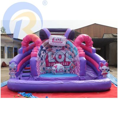 Pink LOL Temática Inflable Castillo Salto Combo Comercial Casa de salto con tobogán